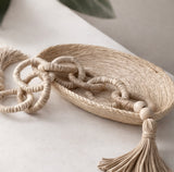 Colar de mesa com argolas e pendente 150 cm