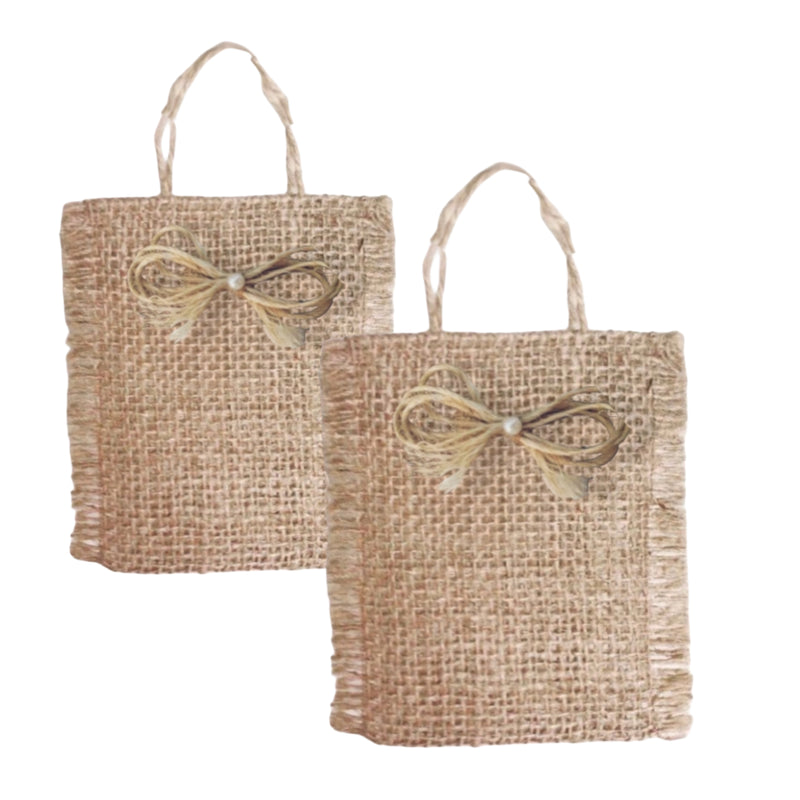 Sacolinhas de juta 10 x 15 cm