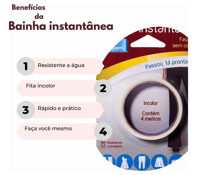 Bainha mágica 4 metros - sem costura