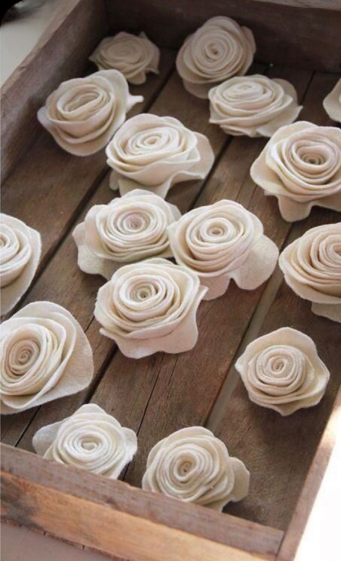 kit com 06 porta guardanapos de rosas brancas