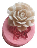 kit 03 formas de silicone mini rosas, coração e margarida