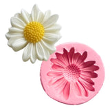 kit 03 formas de silicone mini rosas, coração e margarida