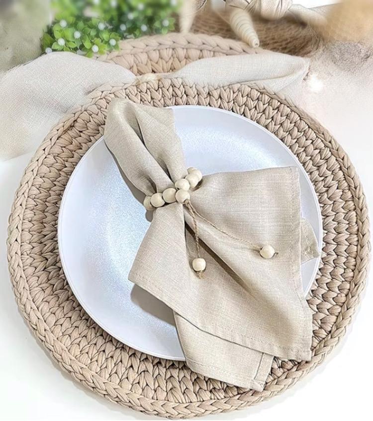 06 Porta Guardanapos com bola de madeira com pingente