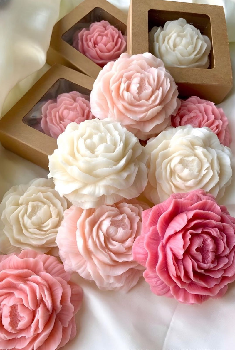 ROSA DE VELA AROMATICA COM EMBALAGEM EM PAPEL KRAFT - UNIDADE