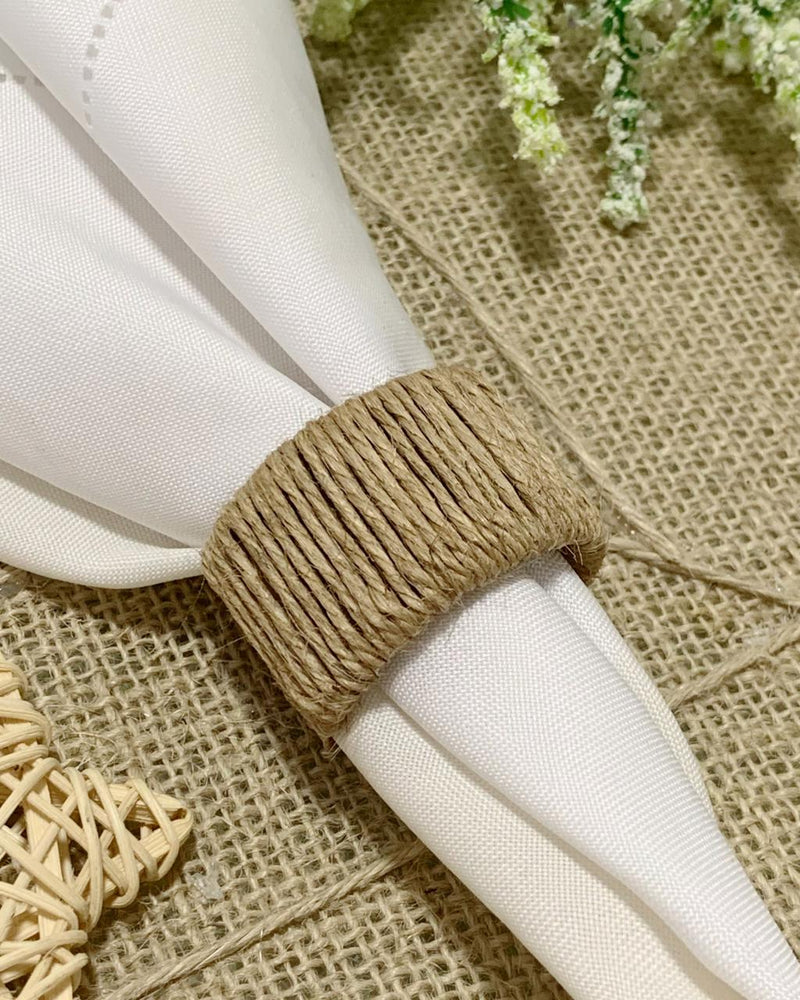 Porta Guardanapo fios de rami - 6 unidades