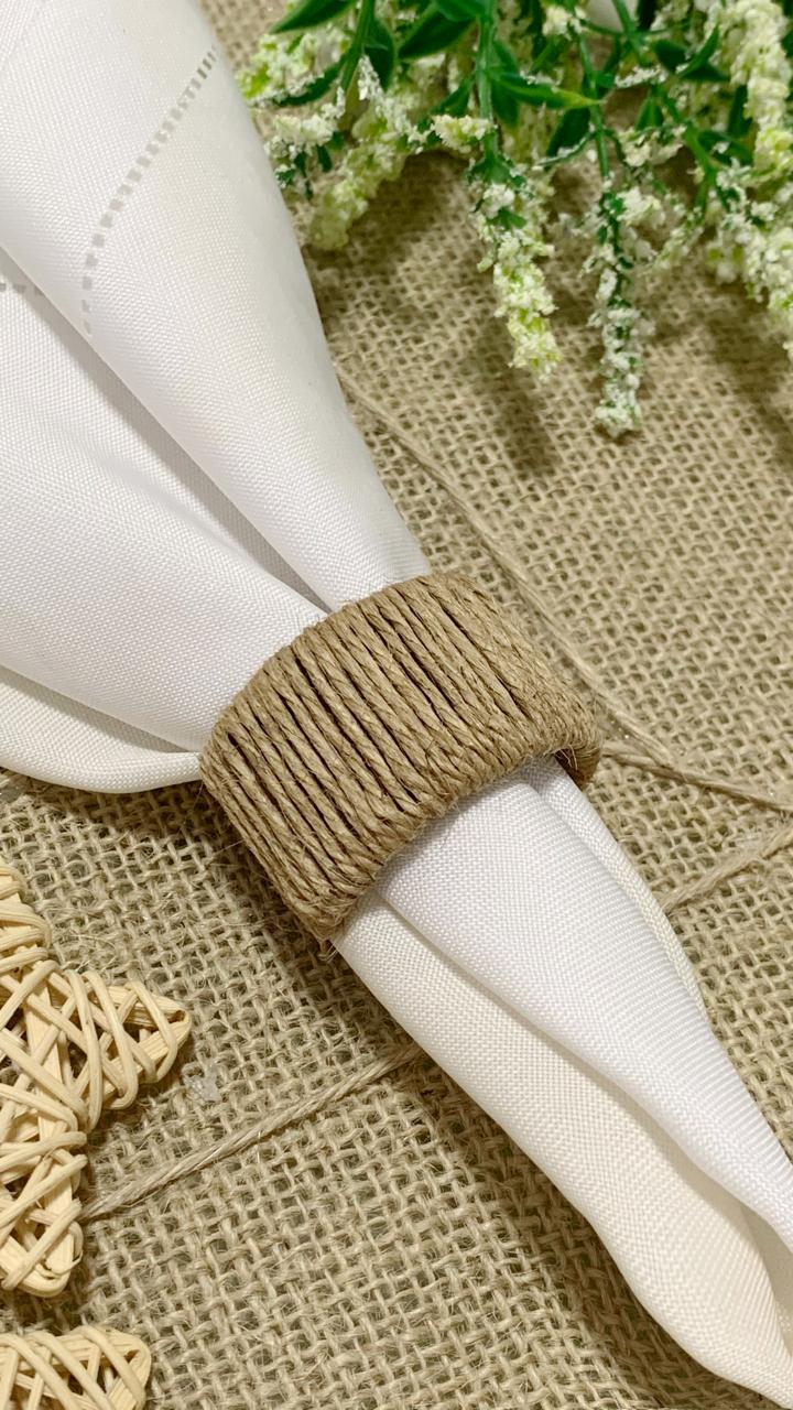 Porta Guardanapo fios de rami - 6 unidades