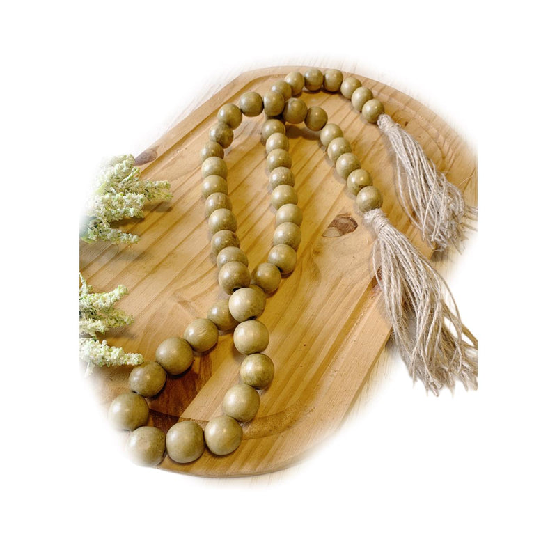 Colar Decorativo Em Madeira Decoração Mesa Sala Adorno Cor Carvalho