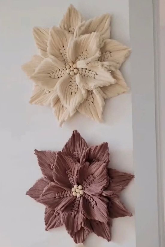 Quadro De Flor Em Barbante Boho 40 X 40 Cm - unidade