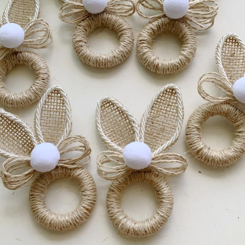 kit coelho pascoa com orelhinhas 4 unidades