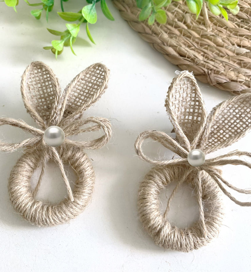 Porta Guardanapo coelho com orelhinha e perolas