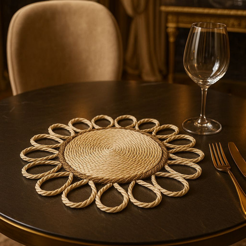 Souplast jogo americano em sisal luxo arabesco 4 unidades