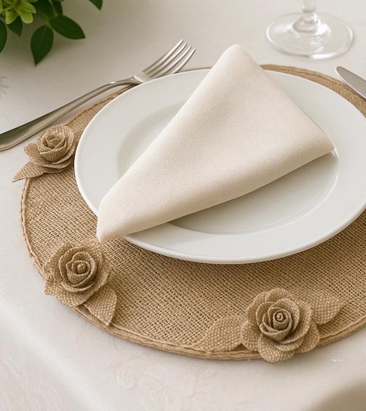 Souplast jogo americano de rosas 38 cm 4 unidades