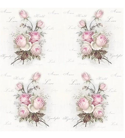 kit 05 Guardanapos Decoupage Vintage Floral 4 FLORES